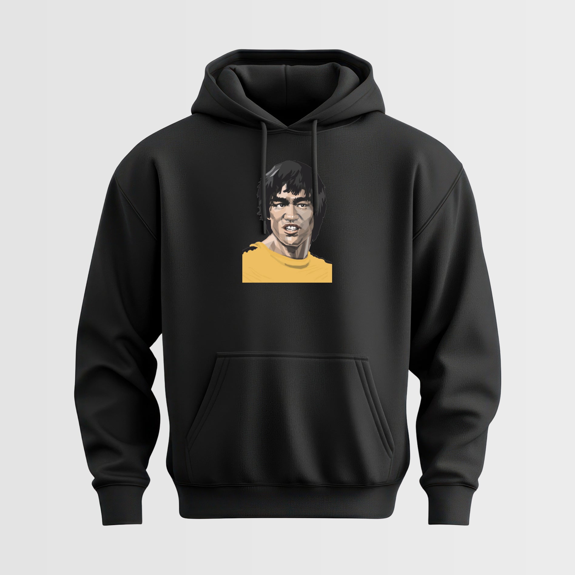 Retro Martial Arts Inspired Hoodie – Vintage Cinema Graphic Pullover