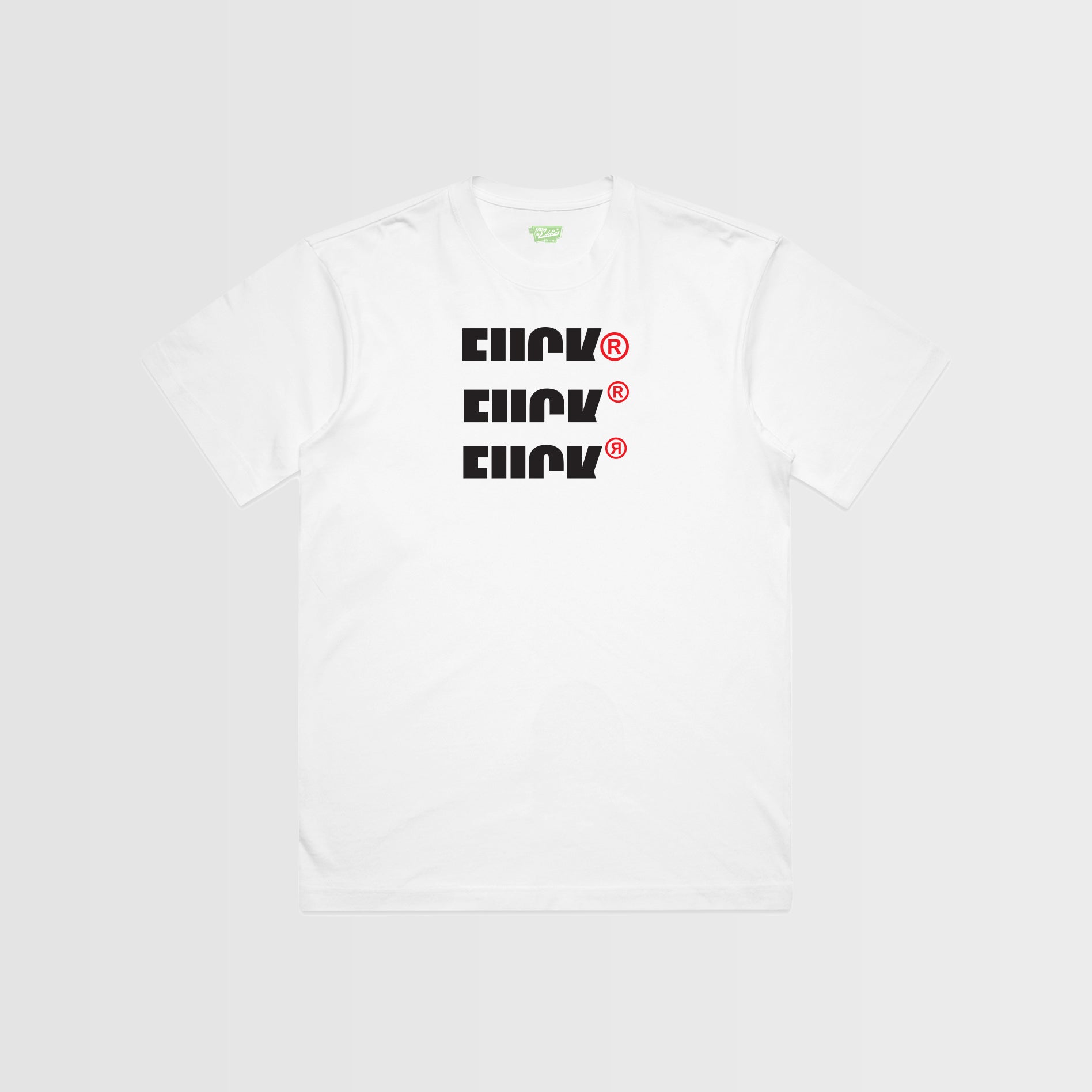 Bold “Fuck®” Graphic T-Shirt – Repeated Typography Streetwear Tee