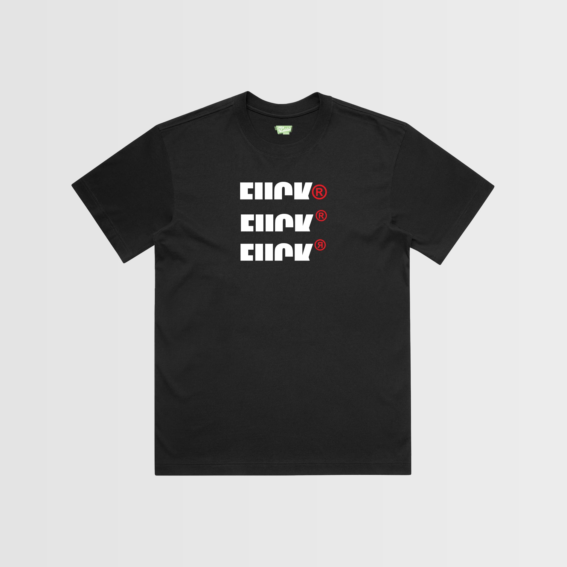 Bold “Fuck®” Graphic T-Shirt – Repeated Typography Streetwear Tee