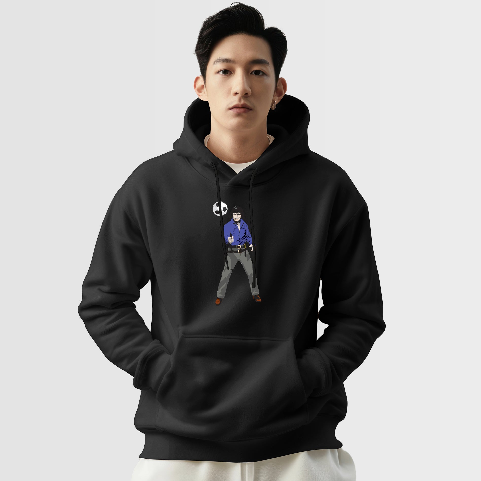 George Best Blue Inspired Hoodie