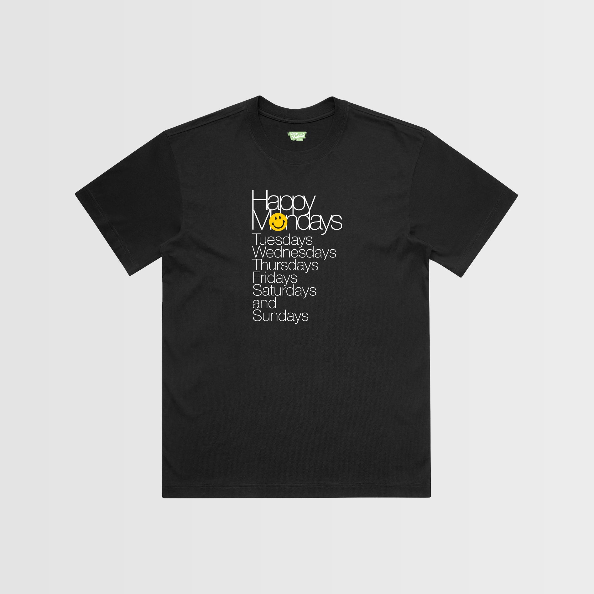 Happy Mondays Inspired “Weekdays” Graphic T-Shirt – Madchester Retro Music Tee