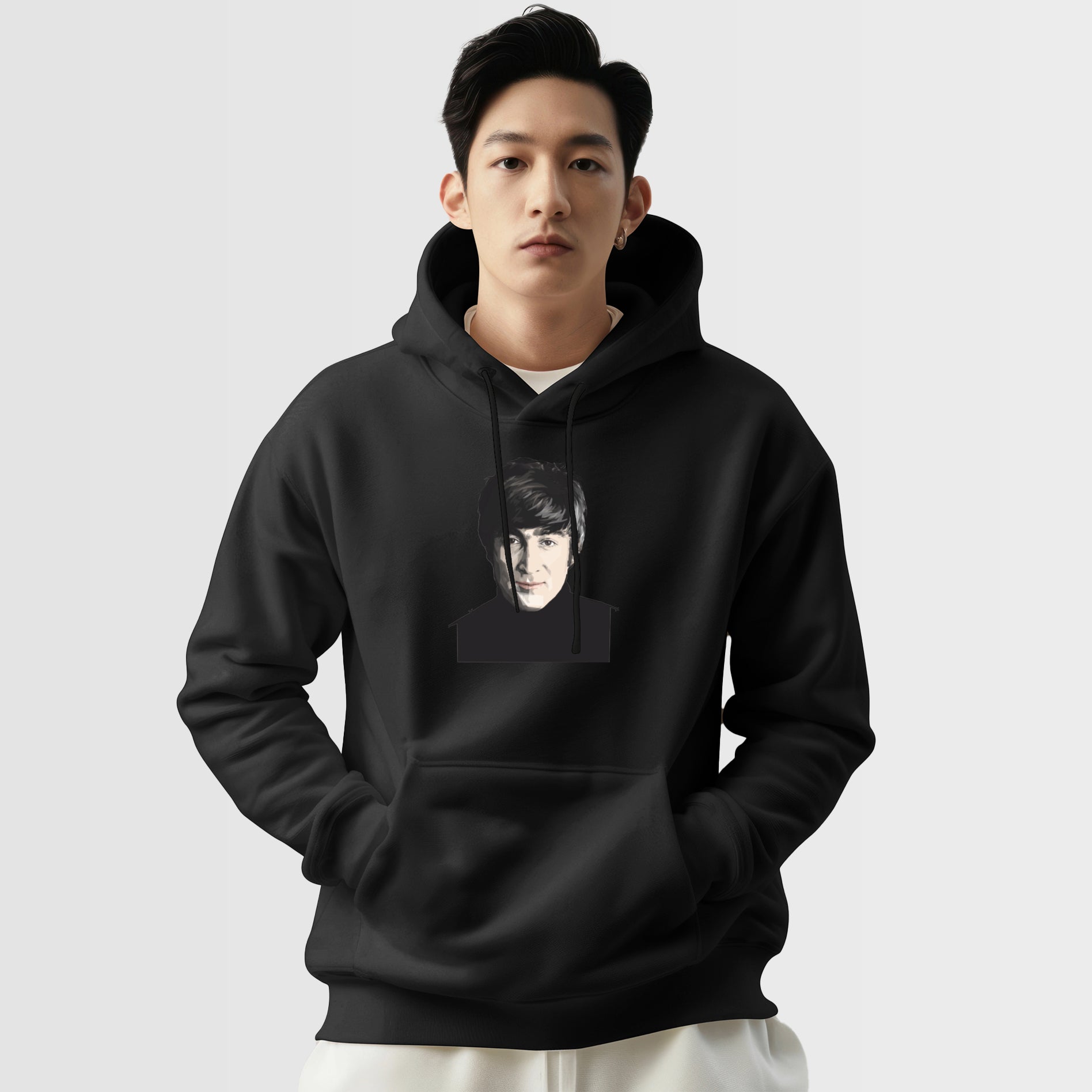 Retro Rock Inspired Hoodie – Classic Music Icon Graphic Pullover