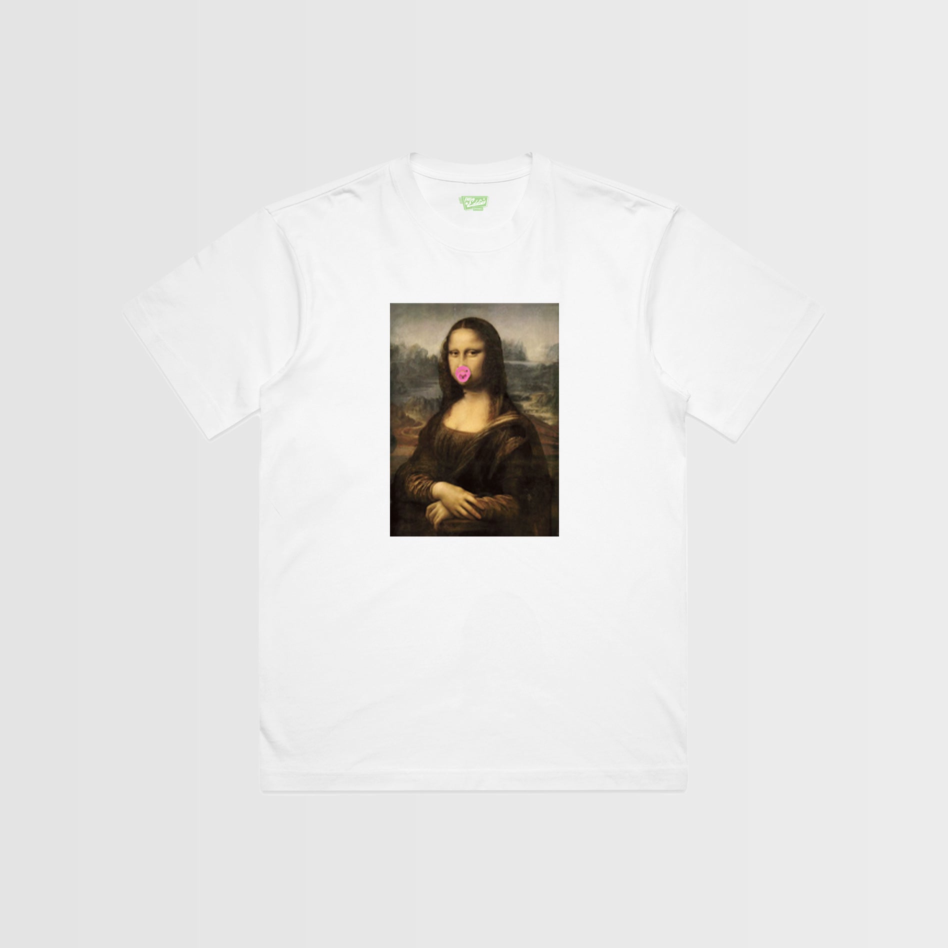Mona Lisa Dummy Graphic T-Shirt – Artistic Parody Streetwear Tee