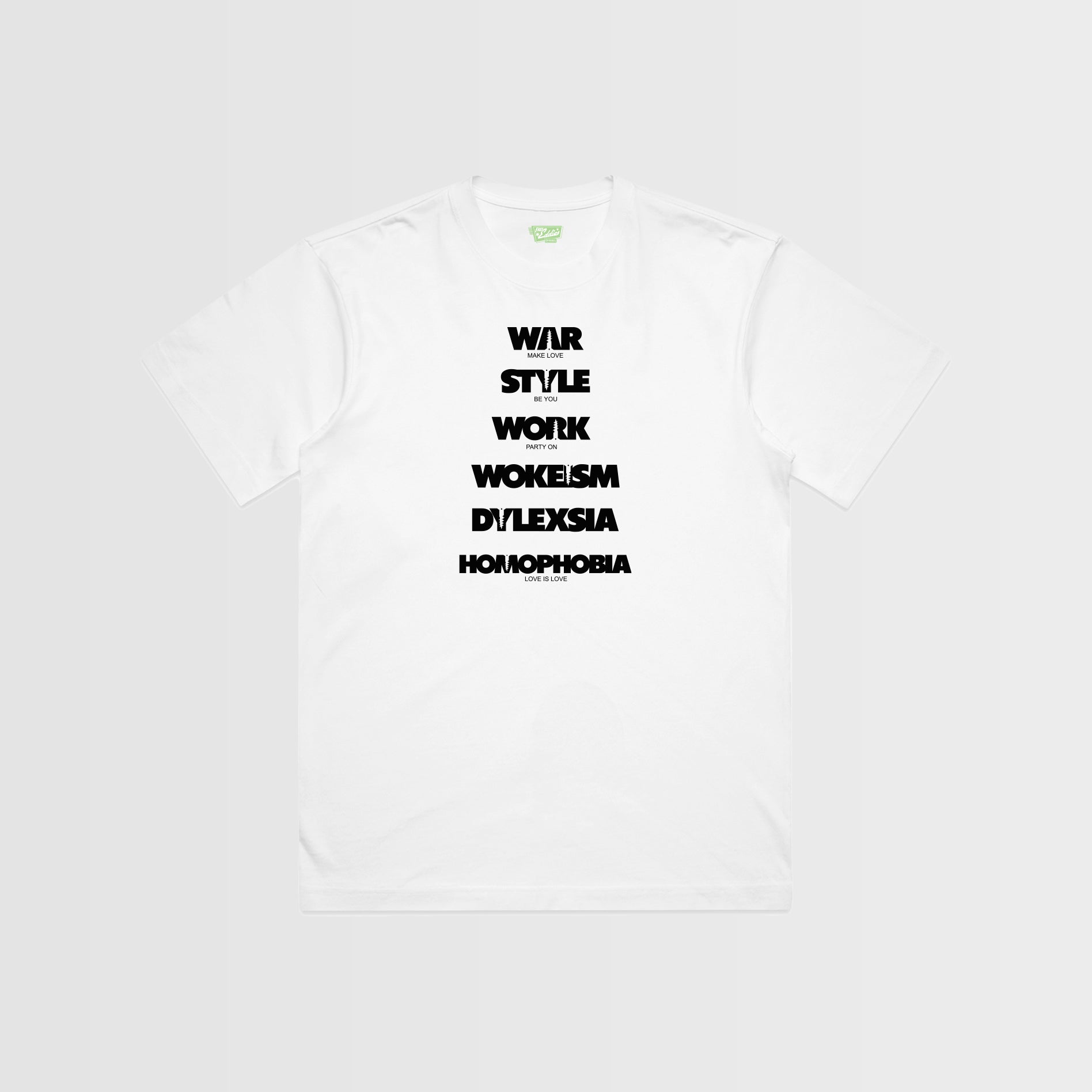 Bold Statement Graphic T-Shirt – Anti-War, Equality & Empowerment Tee