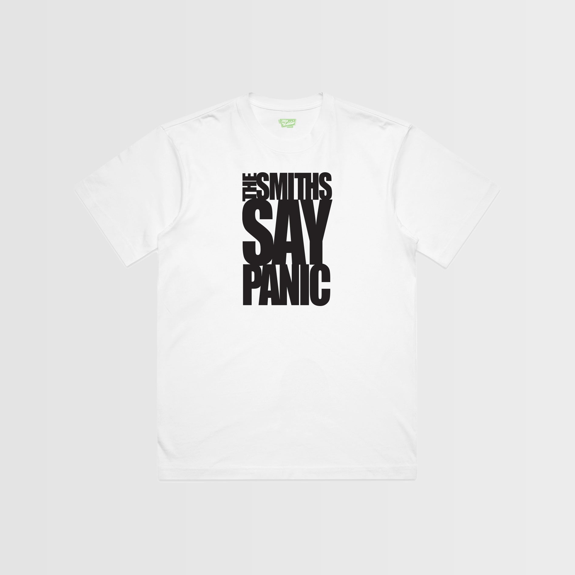 “The Smiths Say Panic” Inspired Graphic T-Shirt – Retro Indie Music Tee