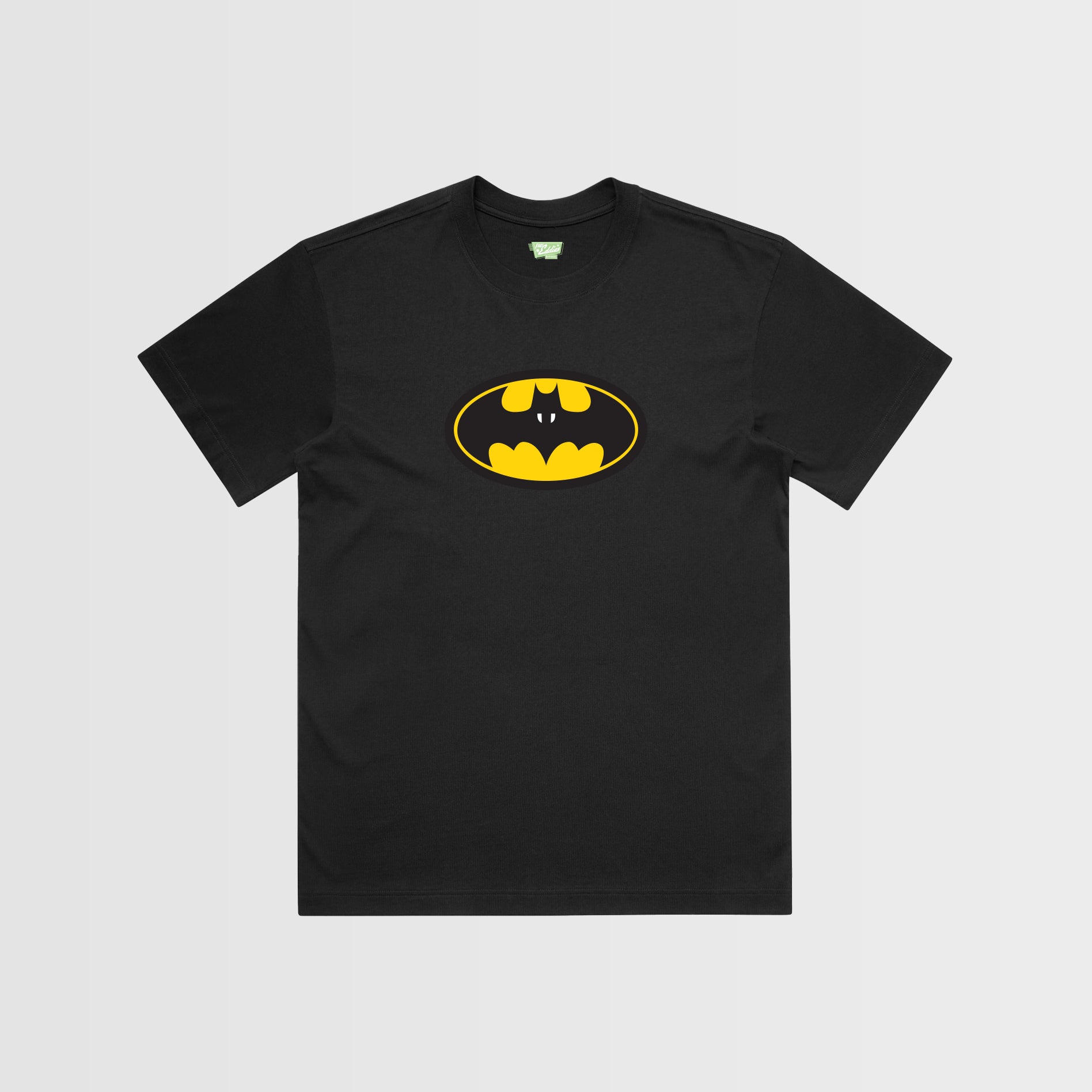 Vampire Bat Parody Logo Graphic T-Shirt – Retro Comic Inspired Tee